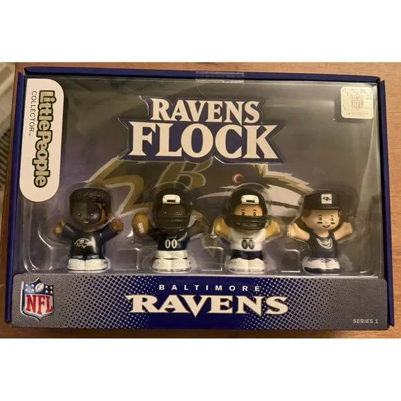 Fisher Price‎ Little People NFL Collector Ravens Flock Baltimore Ravens