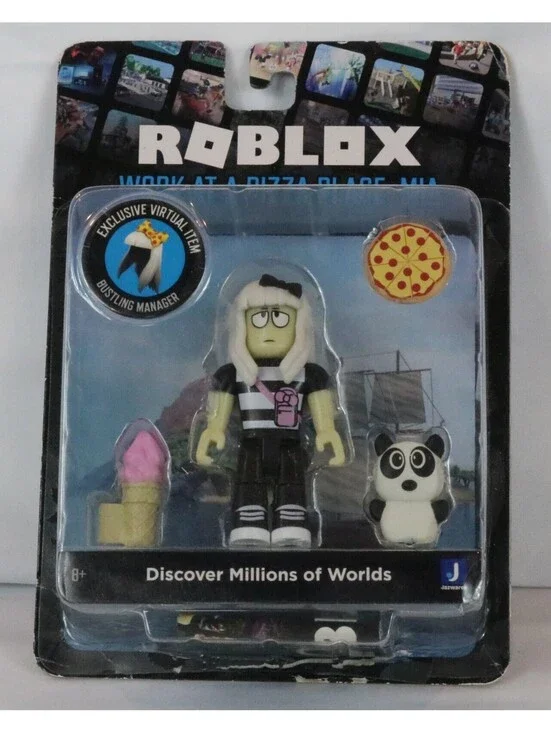 Roblox Figure Mia Work At A Pizza Place Bustling Manager Action Toy Series New