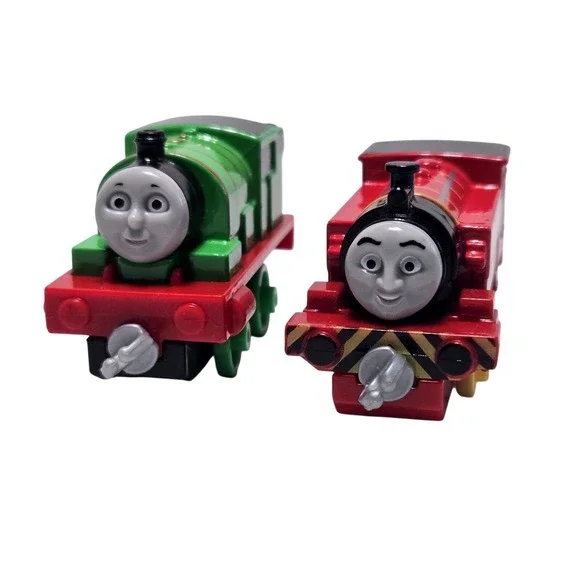 Thomas‎ & Friends Percy and Victor Diecast Metal Train Engines Take-n-Play Lot