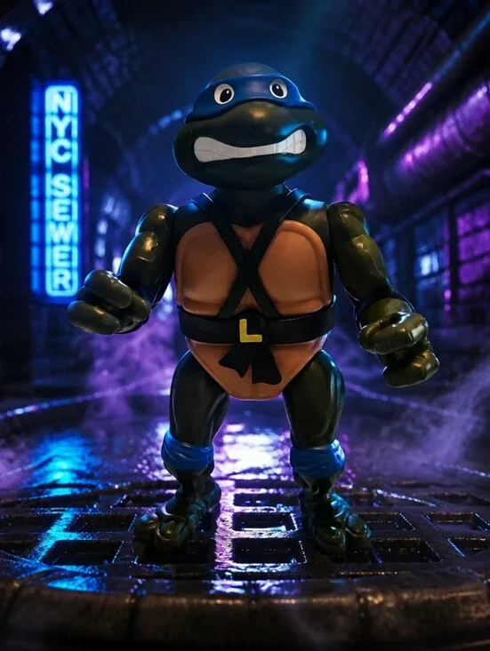 Vintage Teenage Mutant Ninja Turtles Leonardo Action Figure
