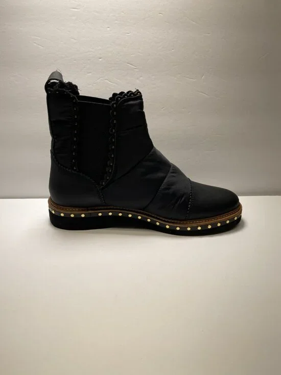 Free People Women's Atlas Puffer Chelsea Black Boot Sz 9