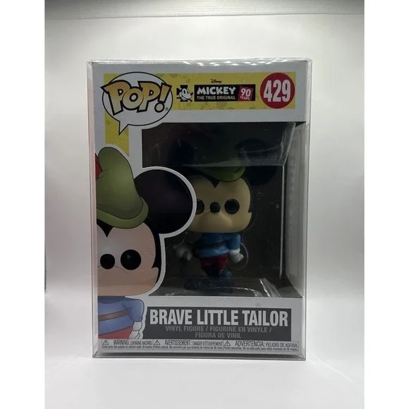 Brave Little Tailor Mickey Disney 90 Years Original Funko Pop! #429 in Protector