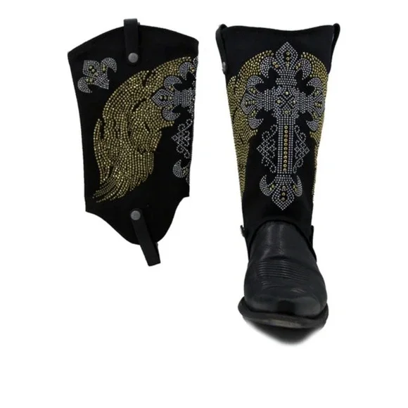 Boot Roxx XS 5-6.5 W Black Trinity Boot Covers NWT Covers‎ Only