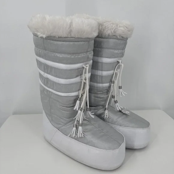ADIDAS Y2K 90 Winter BOOTS ski Snow CARLO GRUBER fur Platform Shoes W size 6.5‎