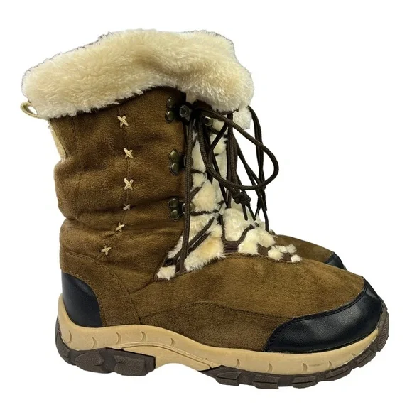 Itasca Anastasia‎ Brown Suede Winter Snow Fashion Boots Womens Size 8