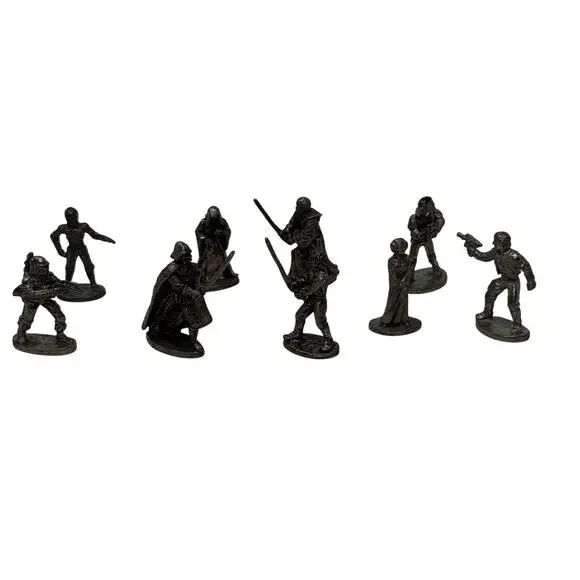 Vintage 1990s Star Wars Monopoly Pewter Game Tokens Set LFL 1996–1997