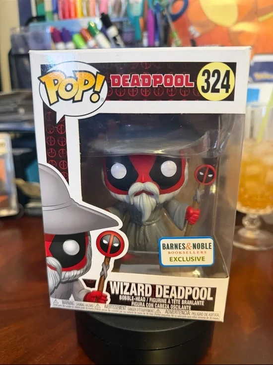 Marvel Wizard Deadpool Pop! Figure - Barnes & Noble Exclusive #324