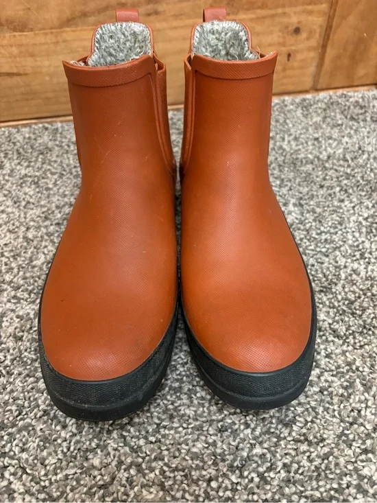 Bogs Women's Rust Orange Short Waterproof Rain Boots