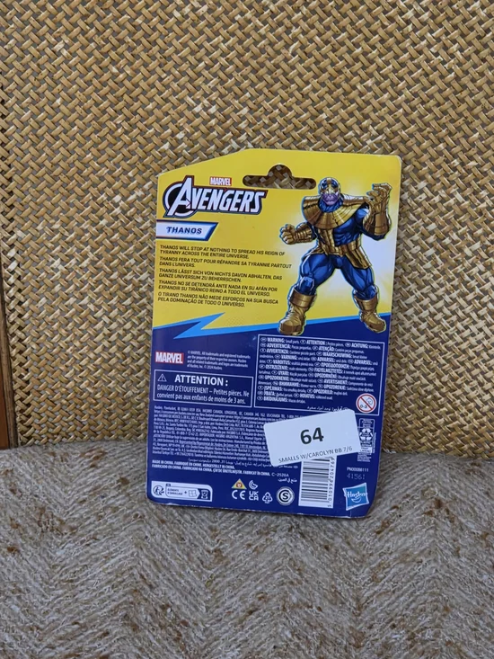 Hasbro Thanos Figure in Blue and Gold with Gauntlet