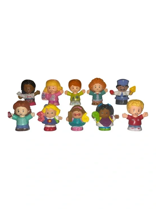 Fisher Price Little People Figures Lot of 10 Assorted People Characters Bundle 4