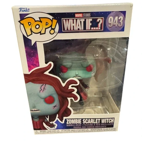 Funko Pop Marvel What If Zombie‎ Scarlet Witch 943 Vinyl Bobblehead Figure