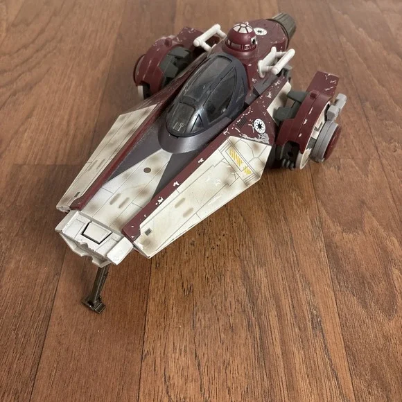 Star Wars V-Wing Fighter Ship 2007 Hasbro 72261 Incomplete