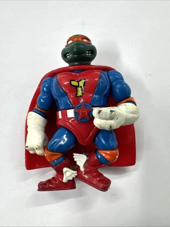 Vintage 1993 TMNT Sewer Heroes Super Mike Teenage Mutant Ninja Turtles Playmates