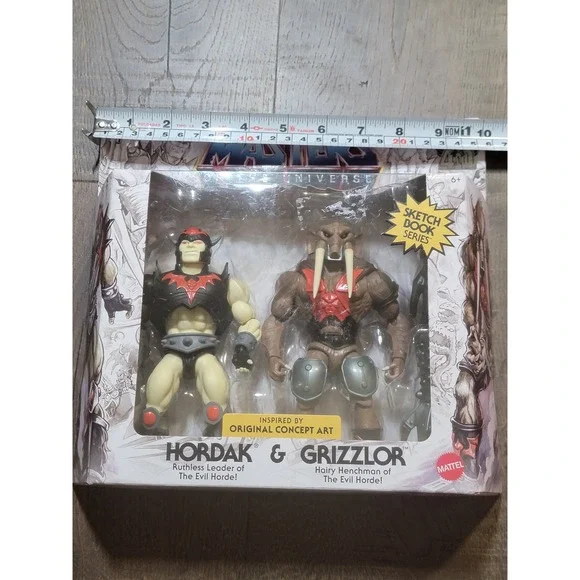 Masters of the Universe Hordak and Grizzlor Sketch Book Series Figures Original‎