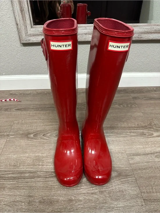 Red Hunter Boots