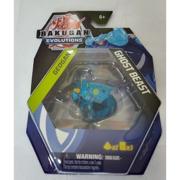 Bakugan Evolutions Geogan‎ Ghost Beast Action Figure Brand New Ability Cards SEE
