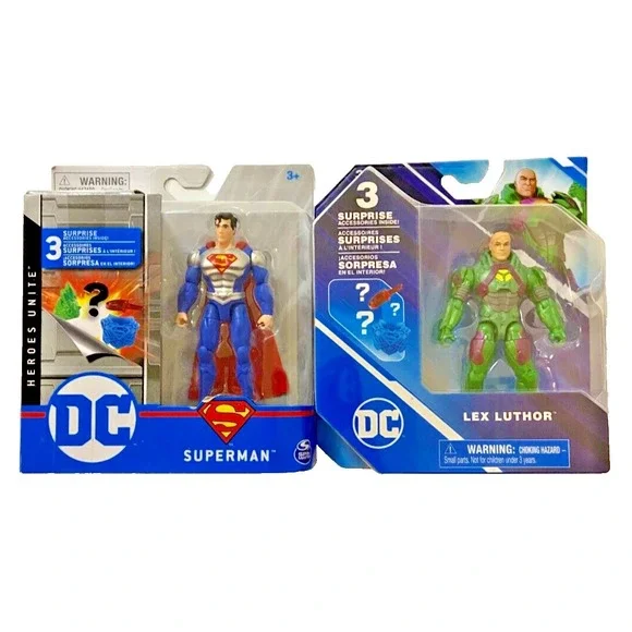 SUPERMAN & LEX LUTHOR Spin‎ Master DC Action Figures