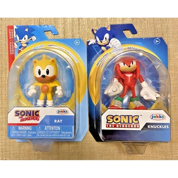 RAY & KNUCKLES Sonic The‎ Hedgehog Jakks Pacific 2.5