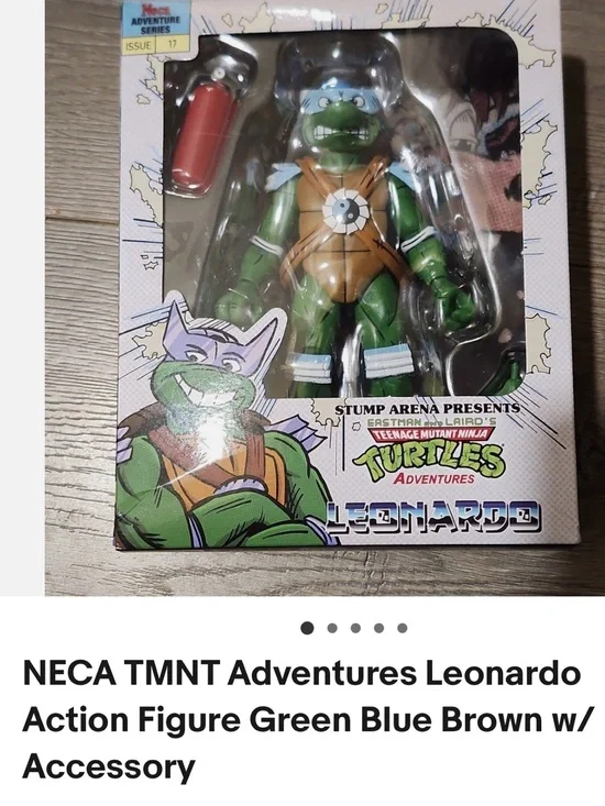#2592**Teenage Mutant Ninja Turtles Leonardo Action Figure - Green & Blue