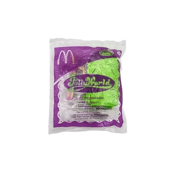 2006 Mcdonalds Happy Meal Toy Polly Pocket Polly World 6 Dressing Room Sealed