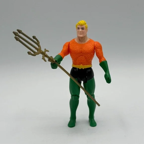 1984 Kenner DC Super Powers Aquaman Action Figure  Vtg With Trident LOOSE