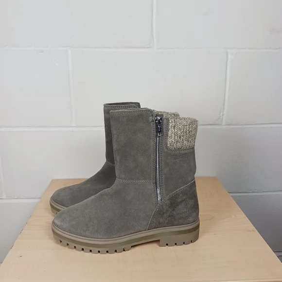 Cougar Neptune Primaloft Gray Suede Winter Boots Womens Sz 8 Zip Up It's‎ Grey