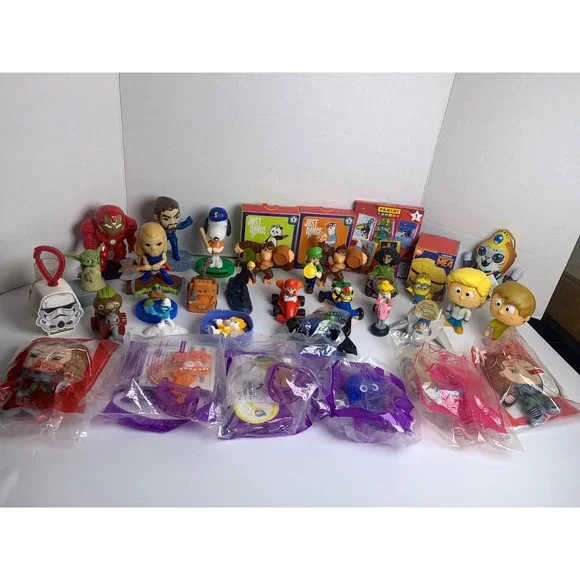 Huge Mixed Lot McDonald's Happy Meal Toys Marvel Mario Disney Inside Out 2 35pc‎