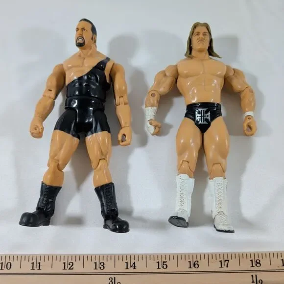Big Show & Triple H Wrestling Action Figure Lot 2 Unmarked 7