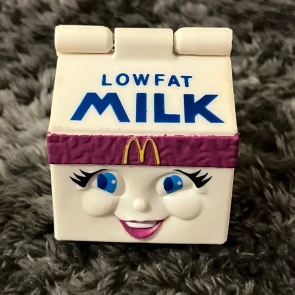 Vintage‎ 1993 McDonald's Low-Fat Milk Carton Happy Meal Toy Changeables
