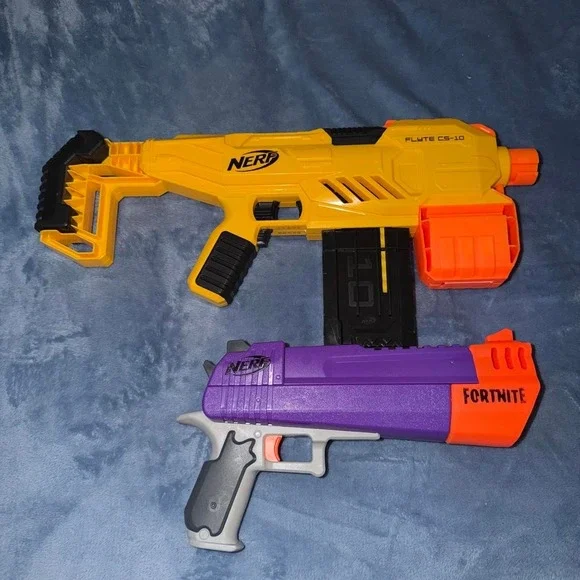 Nerf Fortnite purple and orange blaster