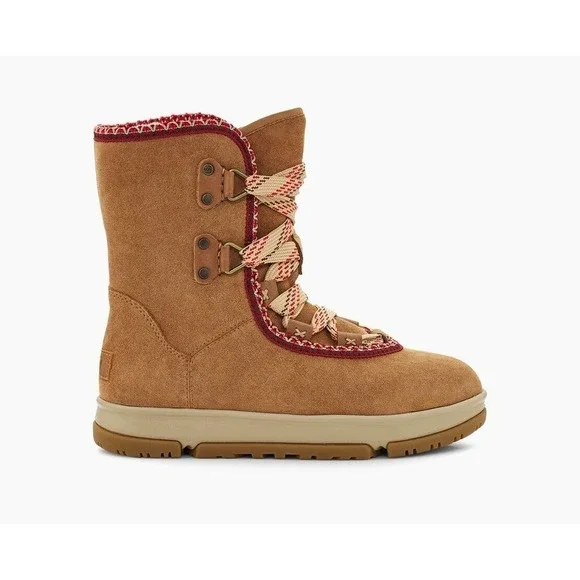 UGG WOMEN'S CHESTNUT CLASSIC WEATHER HIKER HI BOOTS SIZE 8
