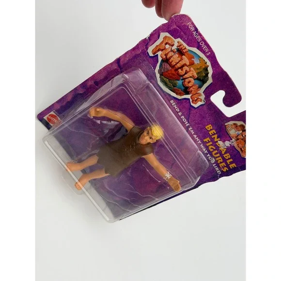 Vintage 1993 Mattel Flintstones Movie Barney Rubble Bendable Figure 65912 NIP
