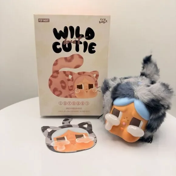 POPMART CRYBABY Wild But Cutie Blind Box Plush Pendant - Confirmed Denim Cutie