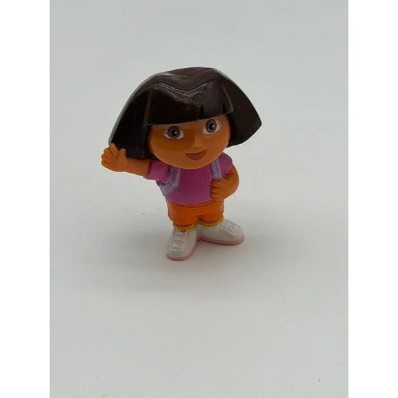 Viacom Nickelodeon Dora the Explorer Waving Figure Pink Shirt Orange Shorts 3 in
