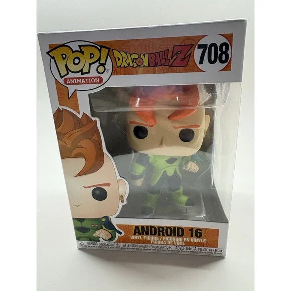Funko‎ Pop Dragon Ball Z Android 16 #708 **DAMAGED BOX**