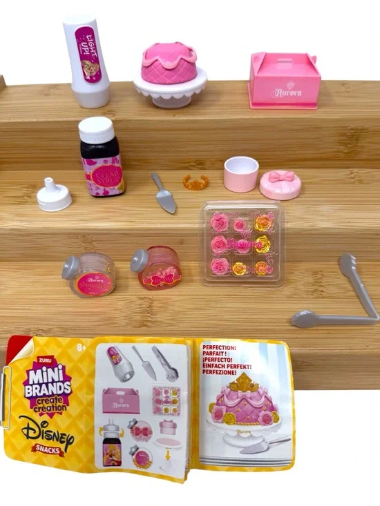 ZURU Mini Brands Create Creation Disney Snacks Super Rare Aurora Cake Open Ball