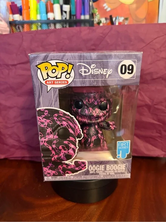 Funko Oogie Boogie Art Series Vinyl Figure - Black & Pink