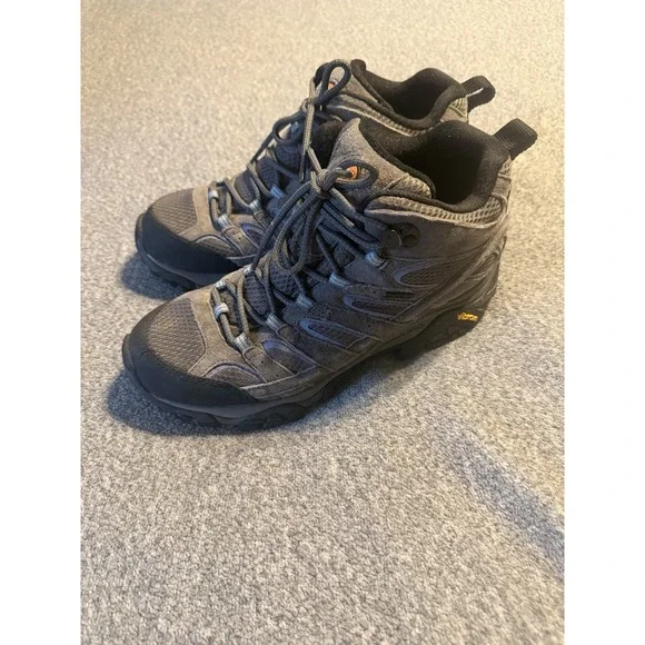 Merrell Women's Moab 2 Mid Waterproof Hiking Boots, Granite/Grey, 9.5 M US