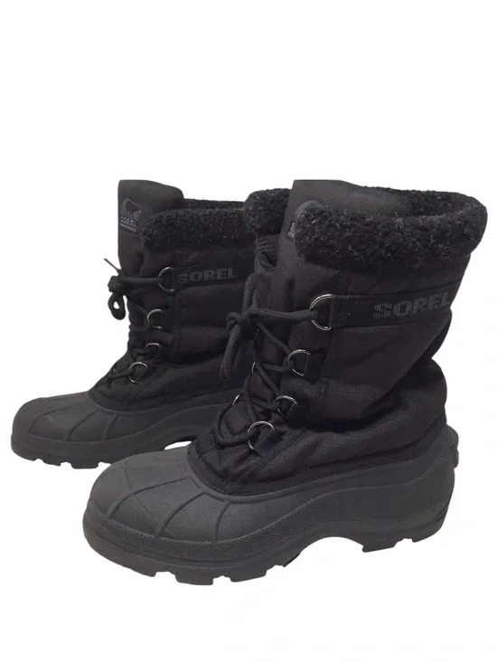 Sorel Cumberland Winter Snow Boots Black Insulated Women’s Size 7 Waterproof
