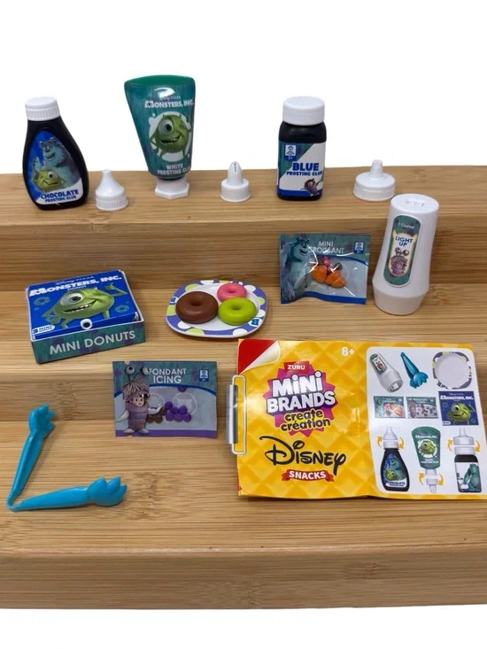 ZURU Mini Brands Create Creation Disney Snacks Monsters Inc Mini Donuts New Open