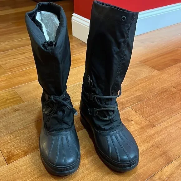 Sorel‎ Snowlion Winter Insulated Black Boots Women’s Size US 7