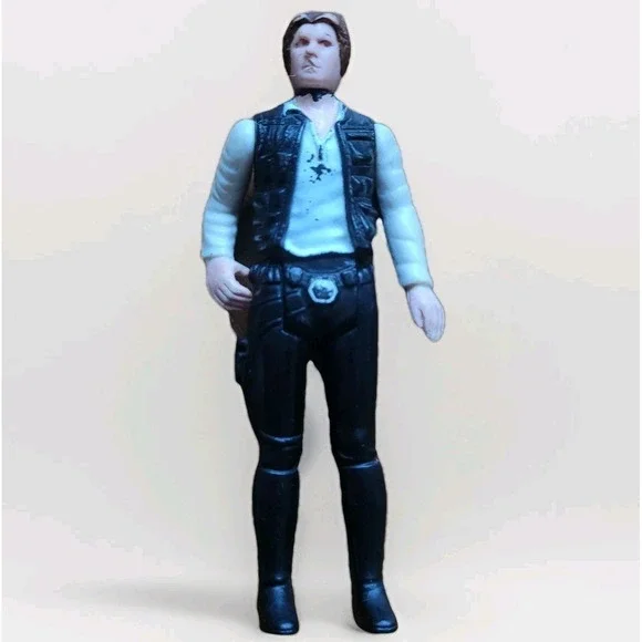 Vintage‎ Star Wars 1977 Han Solo Small Head Original Kenner Action Figure