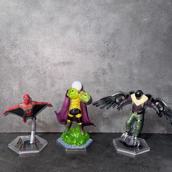 Marvel Spider-Man  Figure Set Mysterio Vulture MCU Action Figures Lot of 3