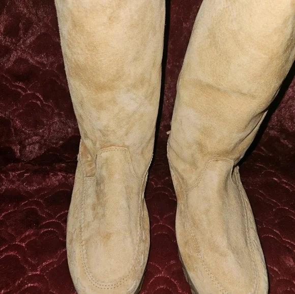 Khombu Boots Women's Brown Leather Upper Navajo Winter Weather Boots Size 10