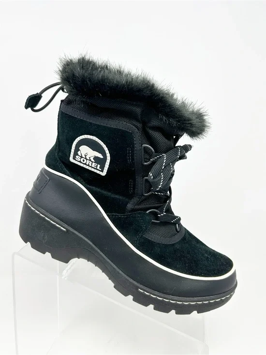 Sorel Tivoli III Womens Snow Boots Black Ankle Lace Up Waterproof Size 6.5