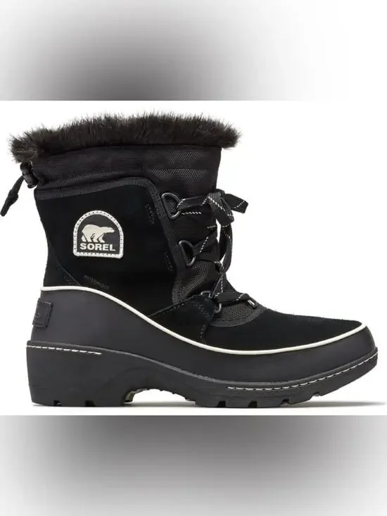 Sorel Tivoli III Women’s Size 8 Black Suede Waterproof Winter Boots