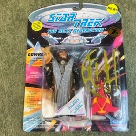 Star Trek TNG Gowron Ritual Klingon Attire Action Figure Playmates 1994 6945 NEW