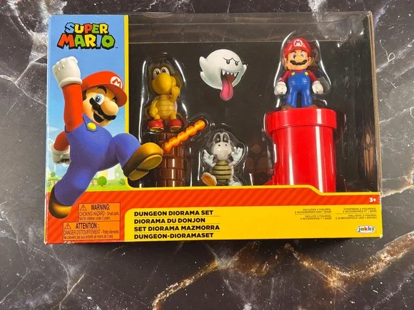 Jakks Pacific World of Nintendo Super Mario Dungeon Diorama Figure 5 Piece New
