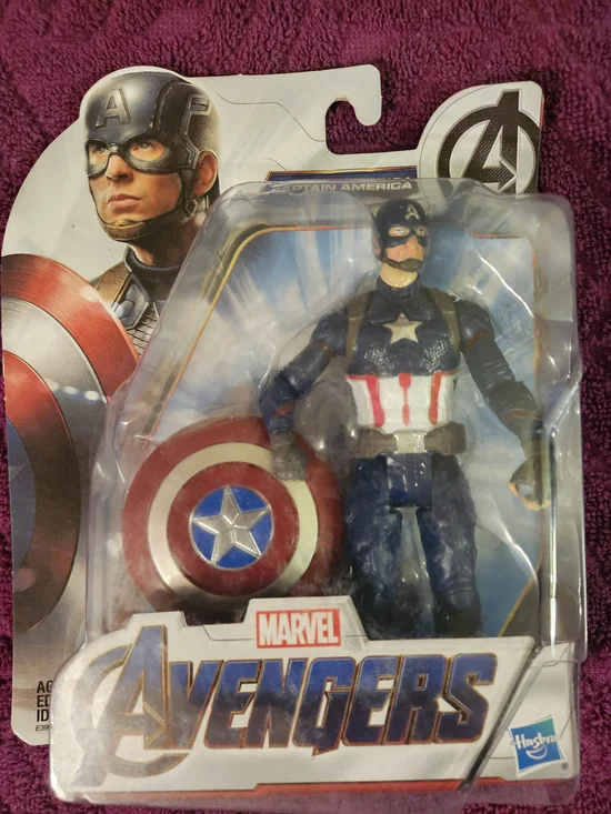 Marvel Captain America Figure with Red, White, Blue Shield