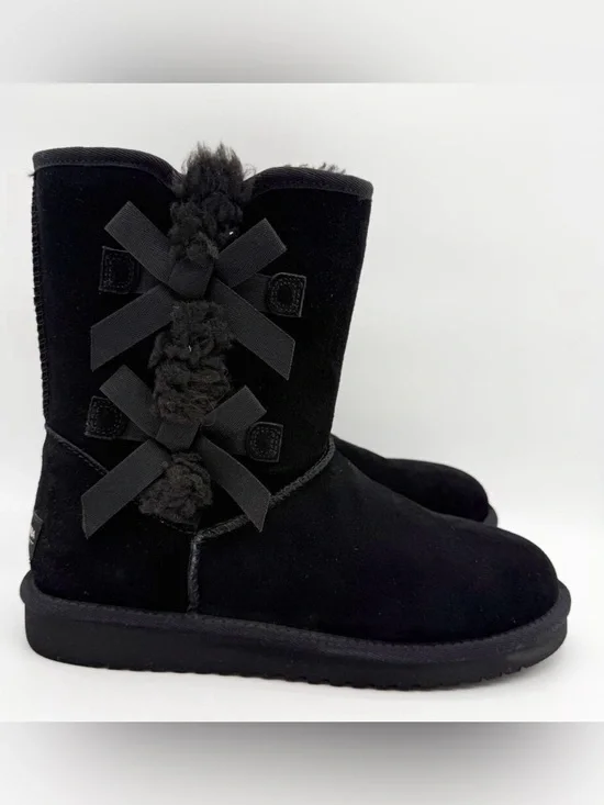 Koolaburra by UGG Black Bow Tall Boots Women’s Size 9